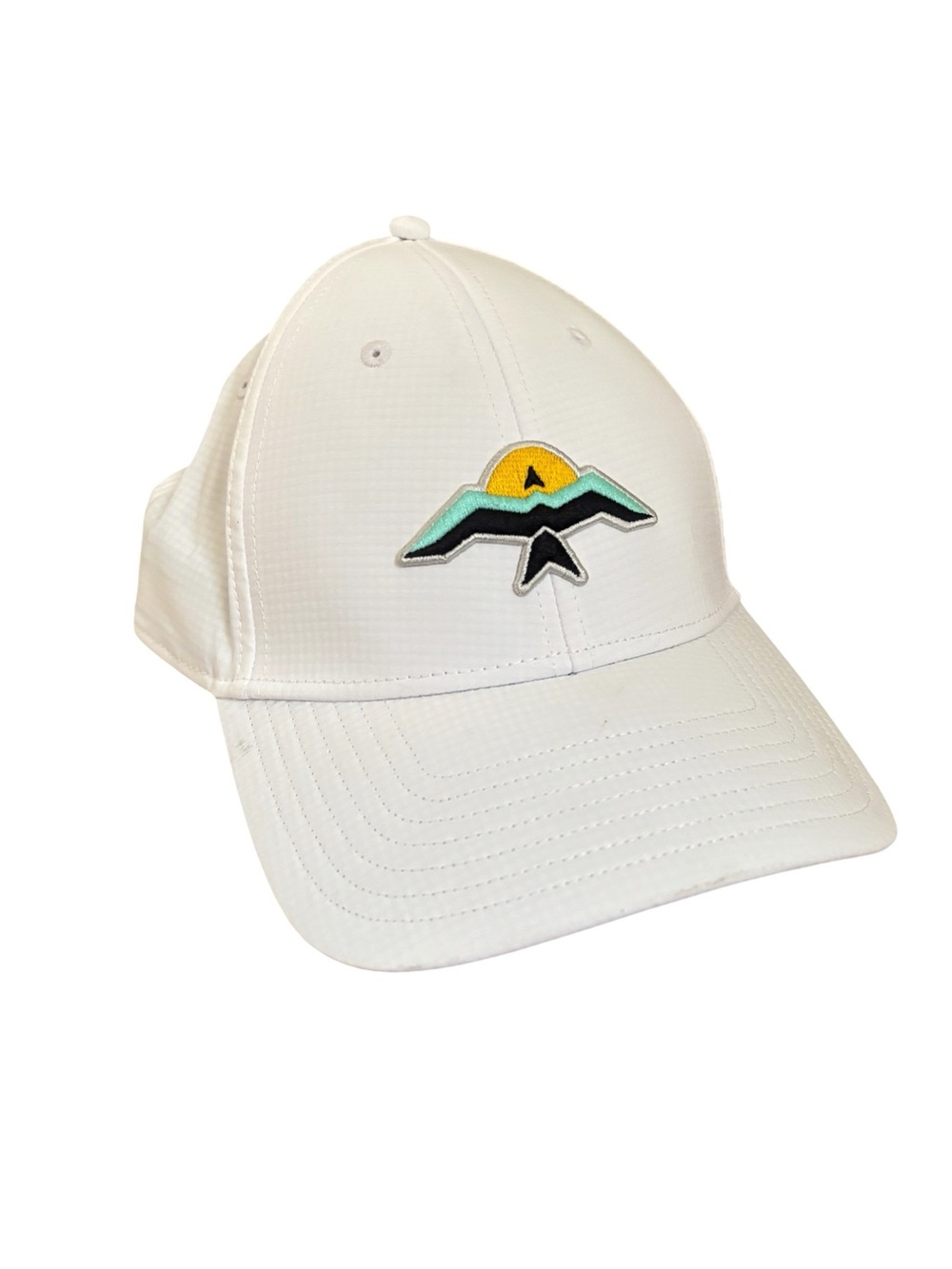 TaylorMade Paa-Ko Ridge Golf Club Eclipse Logo Hat White Adjustable